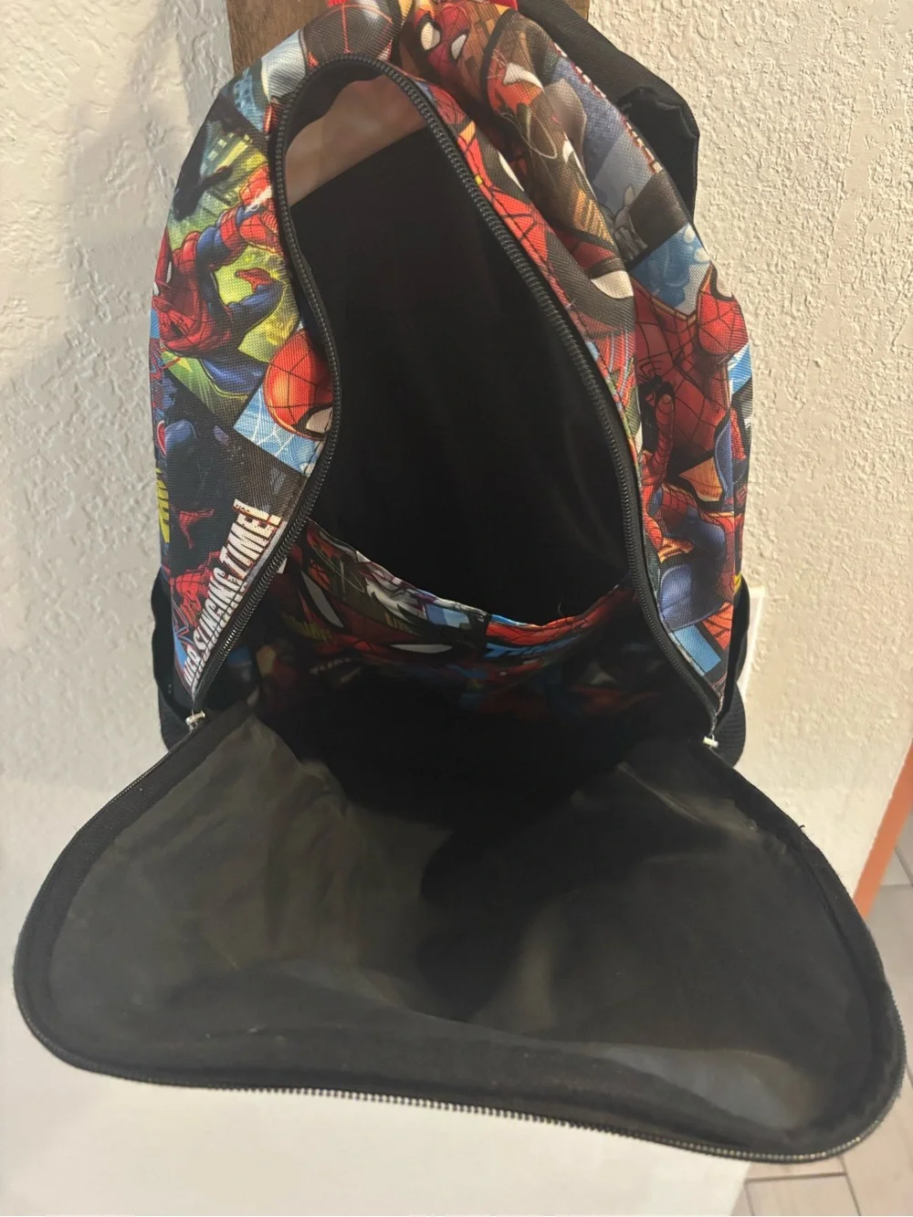 Kids Spider-Man Themed Red Backpack
